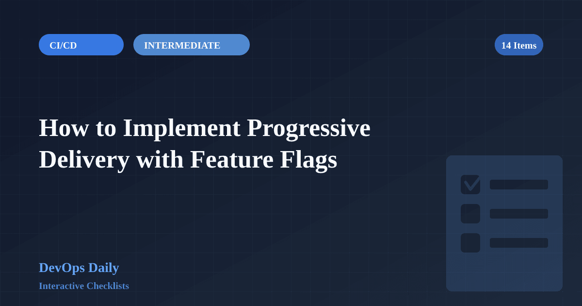 Progressive Delivery with Feature Flags