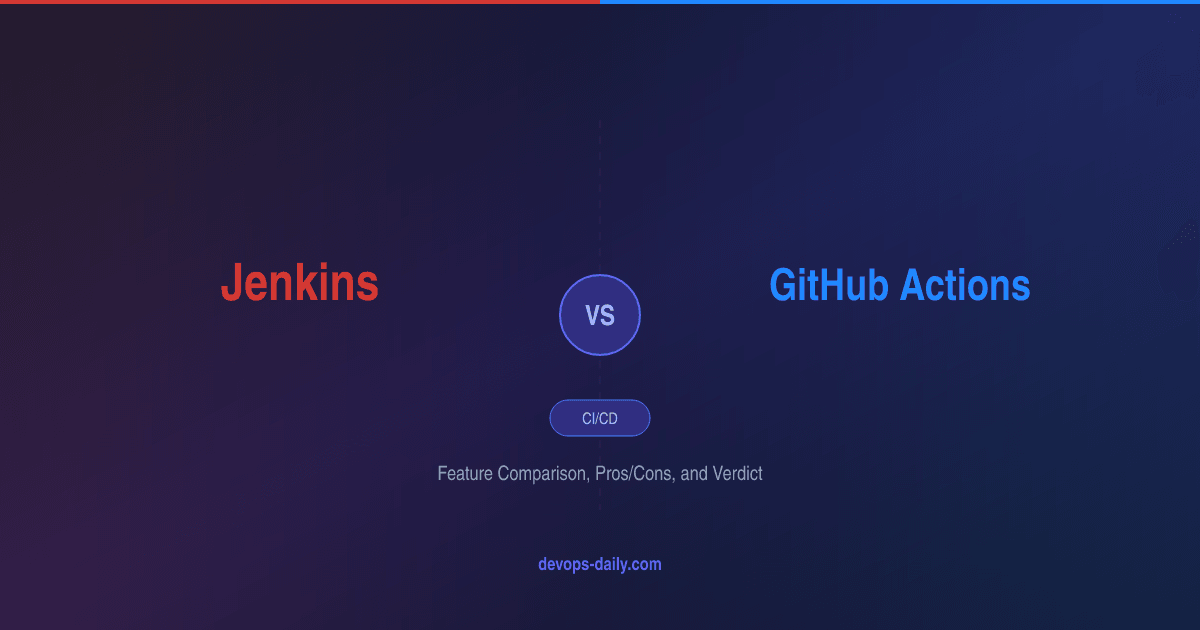 Jenkins vs GitHub Actions